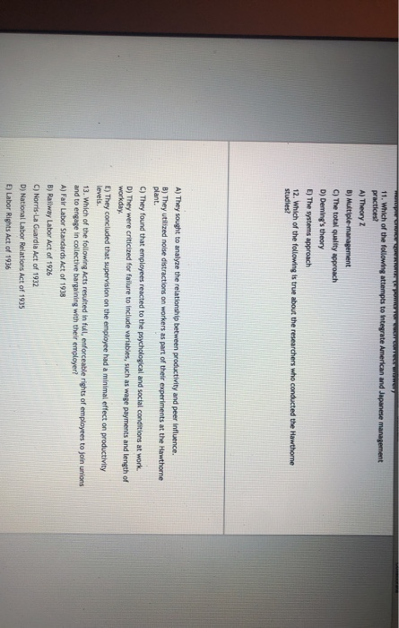 Wort 11. Which of the following attempts to