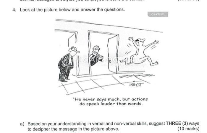 subject :interpersonal 4. Look at the picture