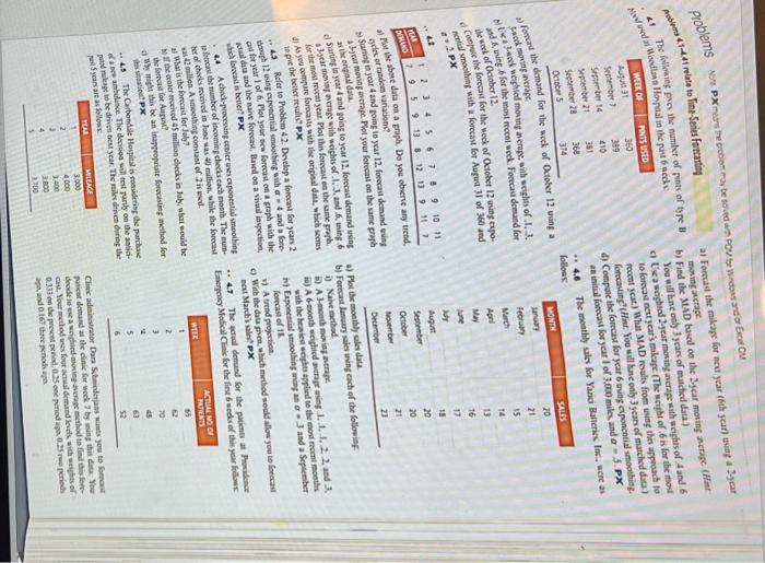 complete 4.1 all questions, 4.2 all questions,