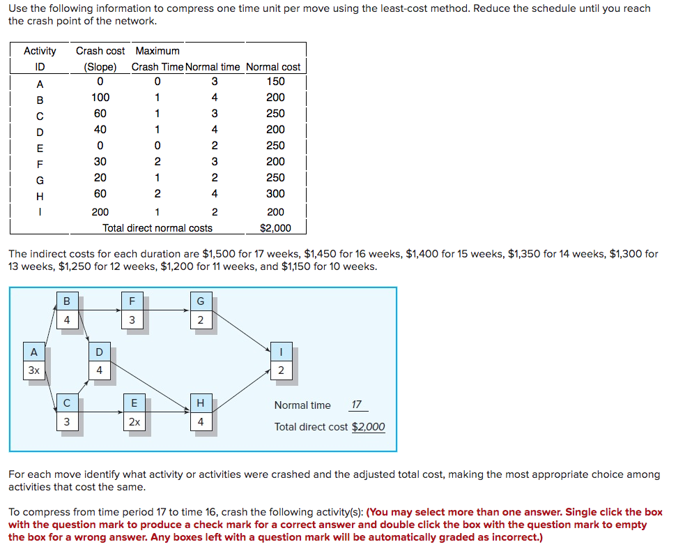 Use the following information to compress one