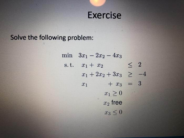 Please solve problem completely using simplex