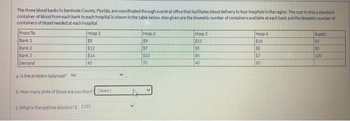 The three blood banks in Seminole County,