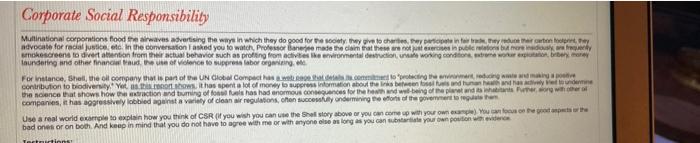 Corporate Social Responsibility Multinational