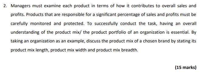 NEED THE ANSWER ASAP! NO PLAGIARISM 2. Managers