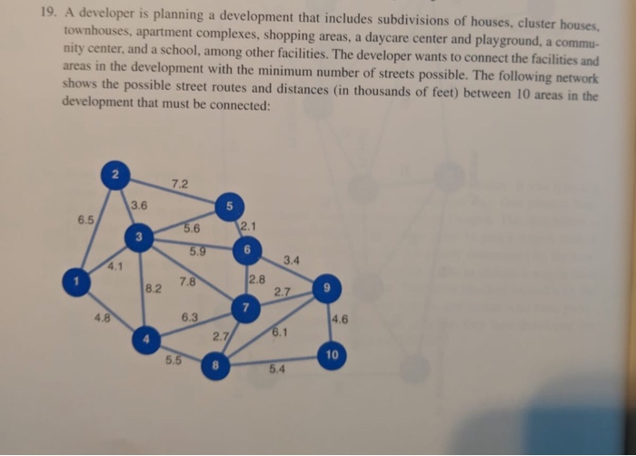 manual solution of the problem please 19. A