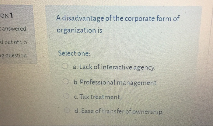 QUESTION 32 Not yet answered factors are the most