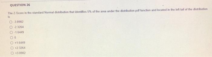 risk management!! help please! QUESTION 26 The Z