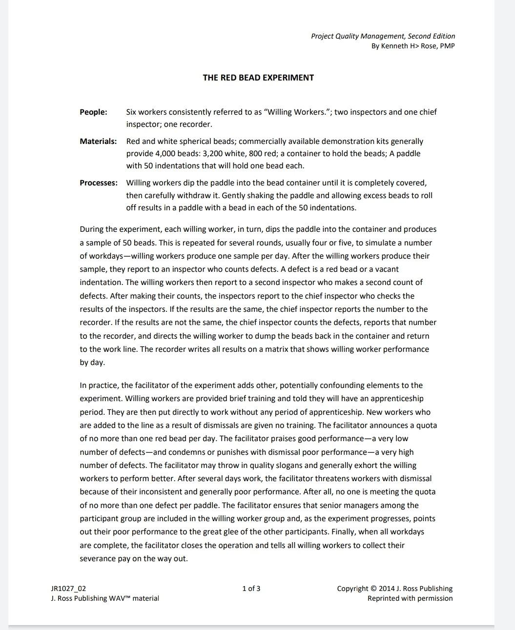 Project Quality Management, Second Edition By