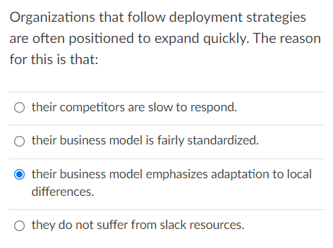 Organizations that follow deployment strategies
