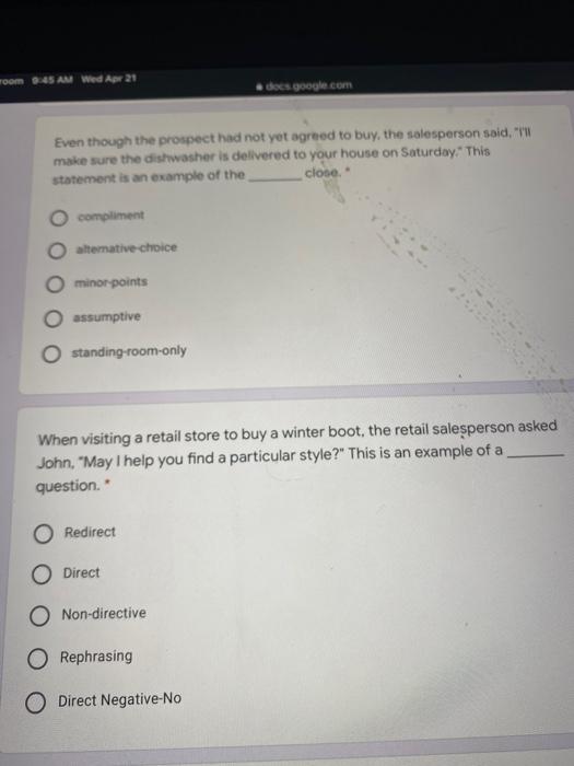 assroom 9:45 AM Wed Apr 21 quality leads