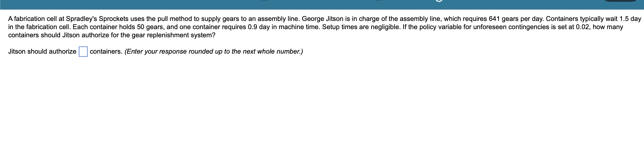 A fabrication cell at Spradley's Sprockets uses