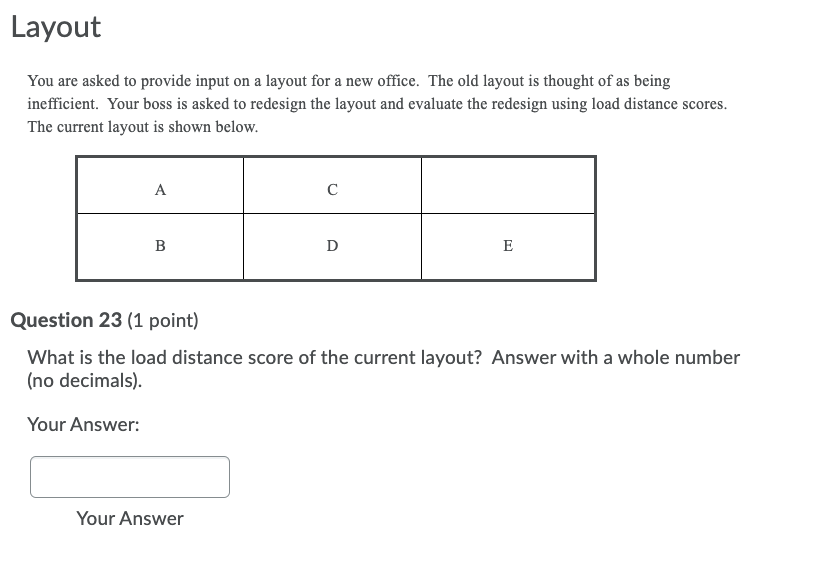 Location You are asked to determine a location