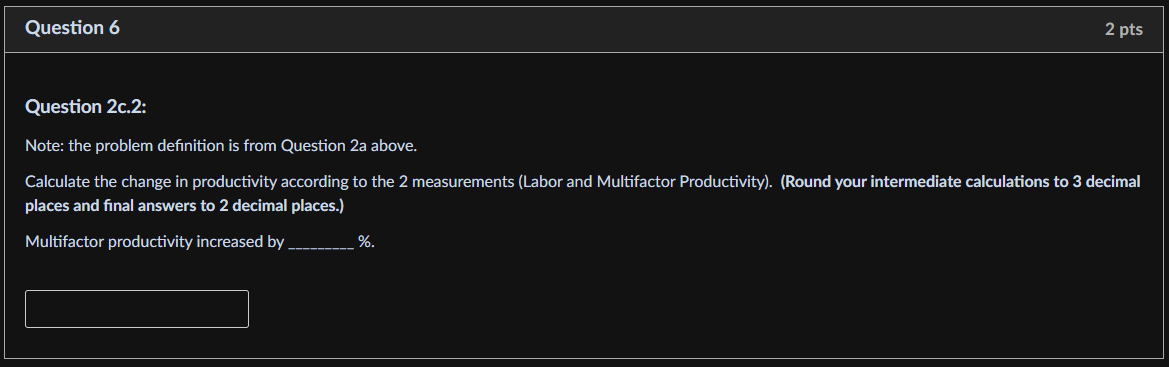 Question 2 Question 2a: Note: This problem