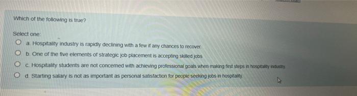 stion 19 Yel A competitive advantage of