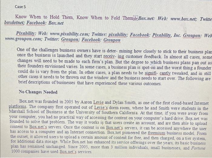 Answer these two questions in detail. These are