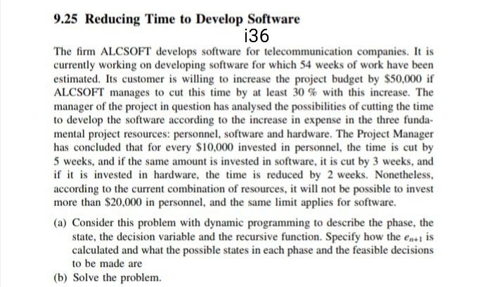 9.25 Reducing Time to Develop Software i36 The