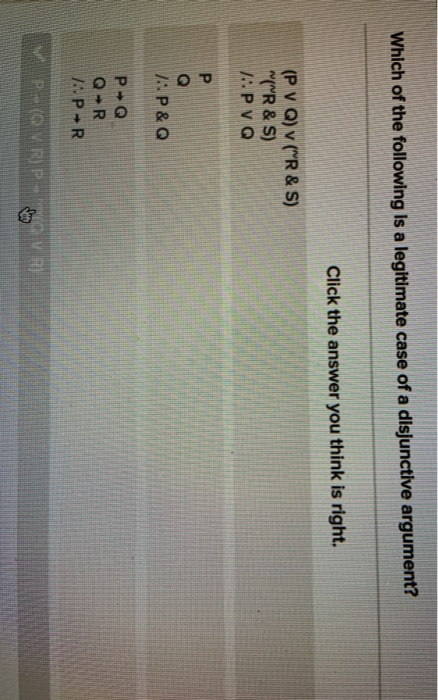 Which of the following is a legitimate case of a