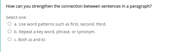 How can you strengthen the connection between