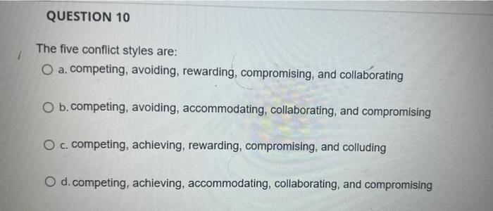 Negative elements that can occur in relationships