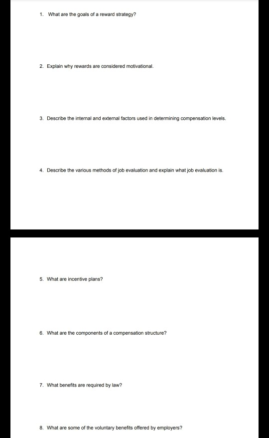 * Do you think non-monetary plans are important