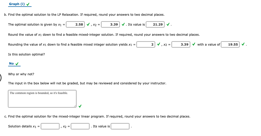 Consider the following mixed-integer linear