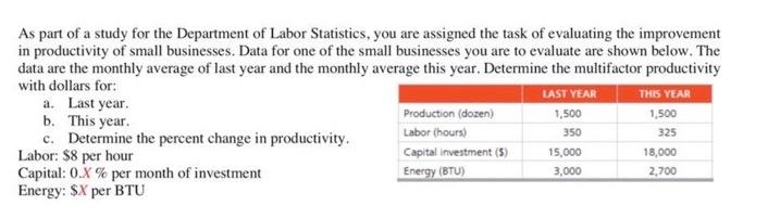 x=65 As part of a study for the Department of