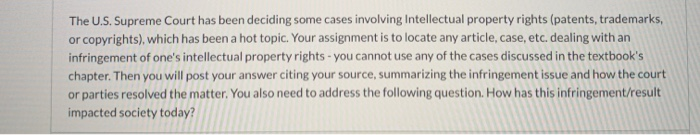 The U.S. Supreme Court has been deciding some