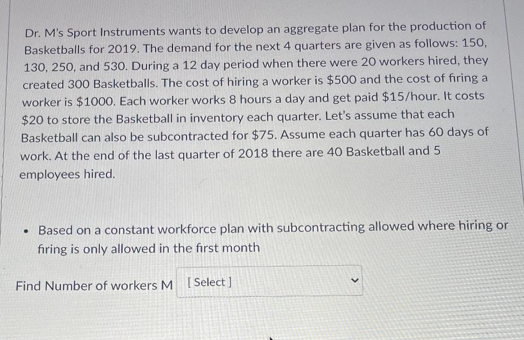 Dont use Excel Dr. M's Sport Instruments wants to