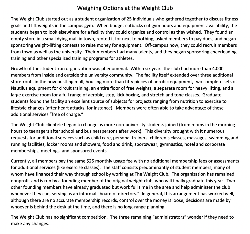 You have been asked to use your business and