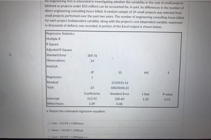 An engineering firm is interested in