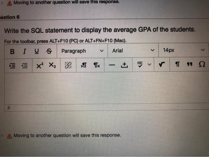 database system SQL Moving to another question
