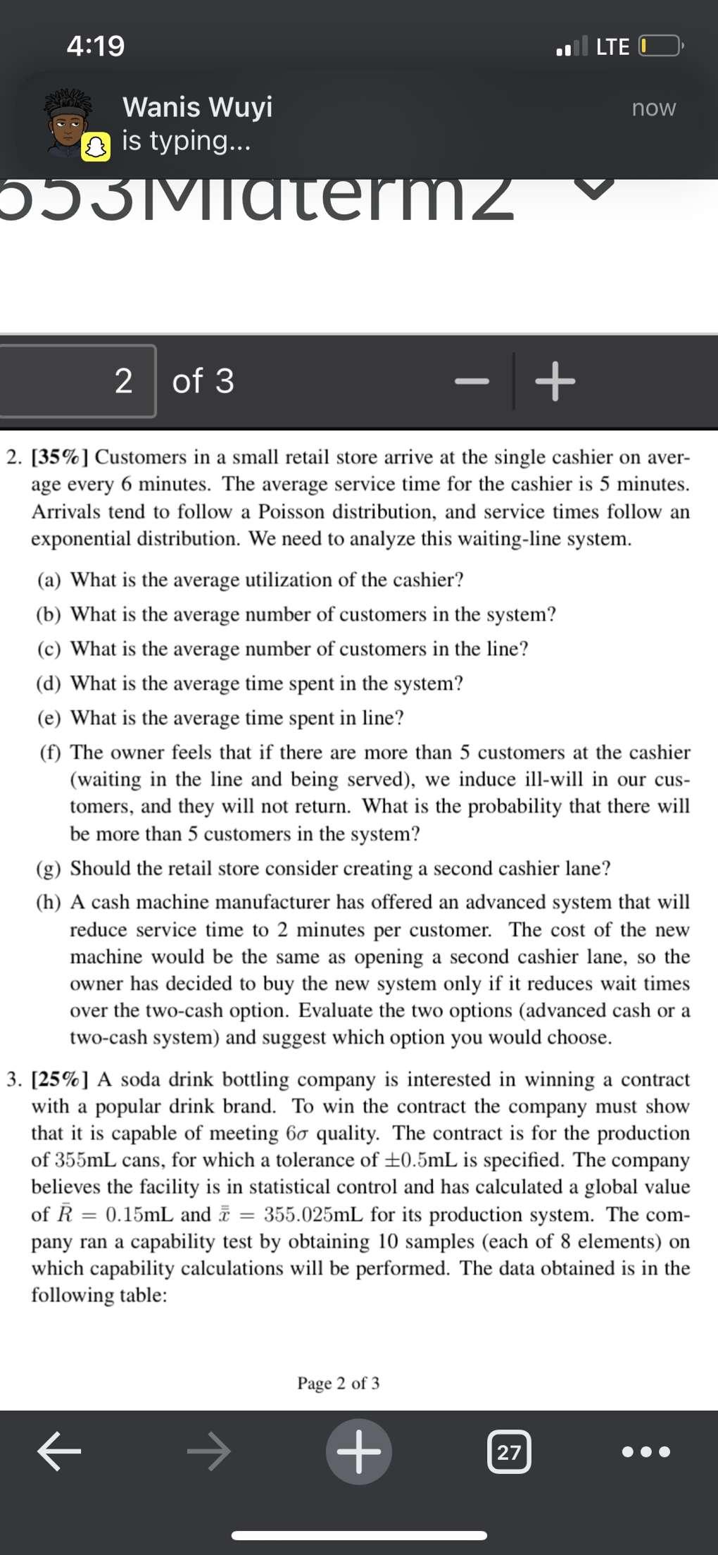 I ONLY NEED QUESTION 3 ANSWERD. PLEASE ANSWER THW