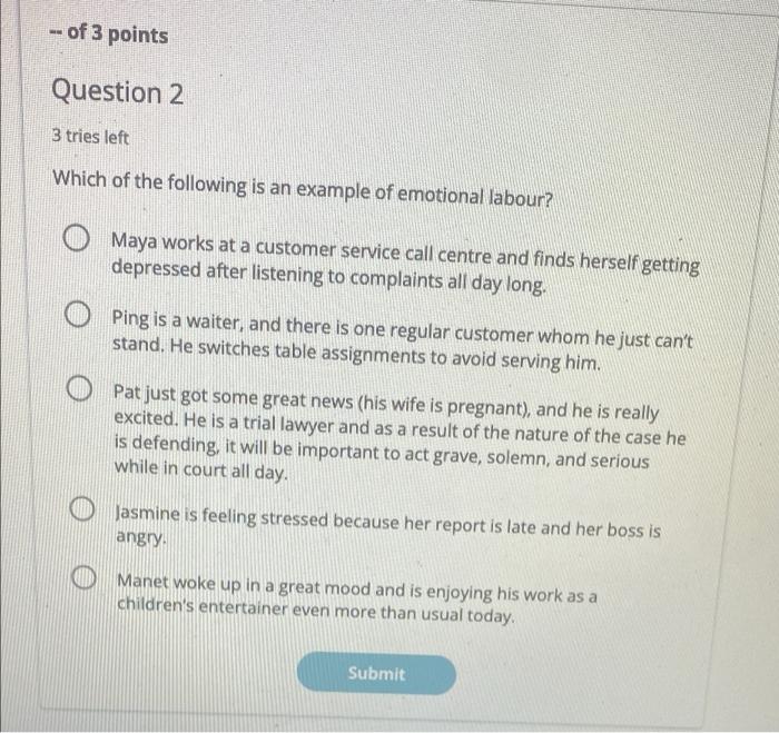 -- of 3 points Question 2 3 tries left Which of