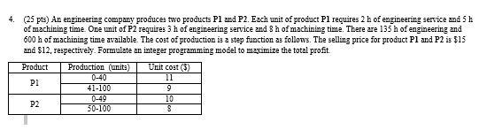 Solve this problem as an integer programming