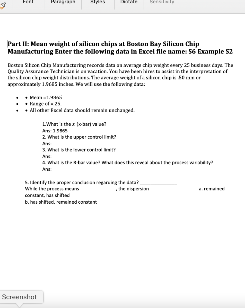 x bar chart Enter the mean and range from each