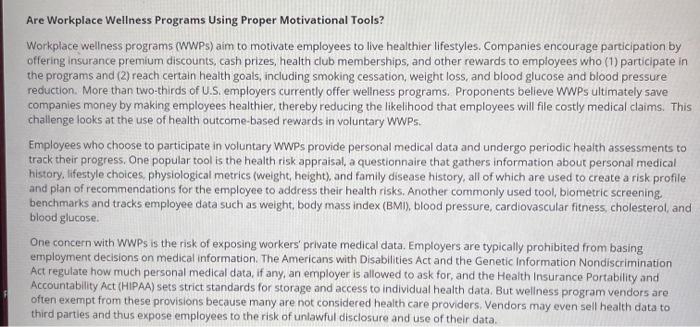 are workplace wellness programs using proper