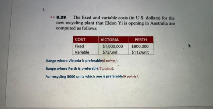 1. Fill in the empty columns in the table below