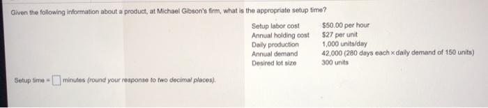 Given the following information about a product,