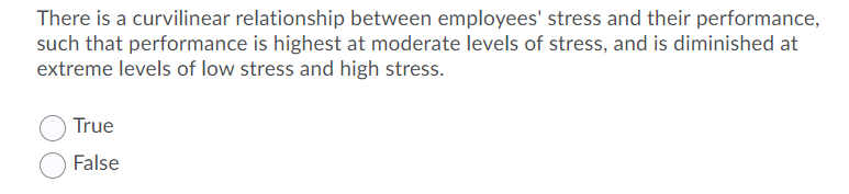 There is a curvilinear relationship between