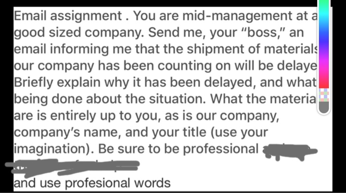 when doing this homework think about a speech