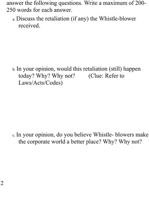 answer the following questions. Write a maximum