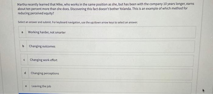Martha recently learned that Mike, who works in