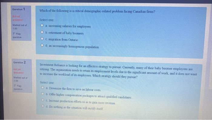 Question 1 Which of the following is a critical