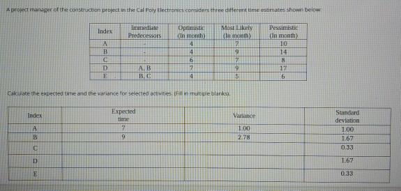 A project manager of the construction project in