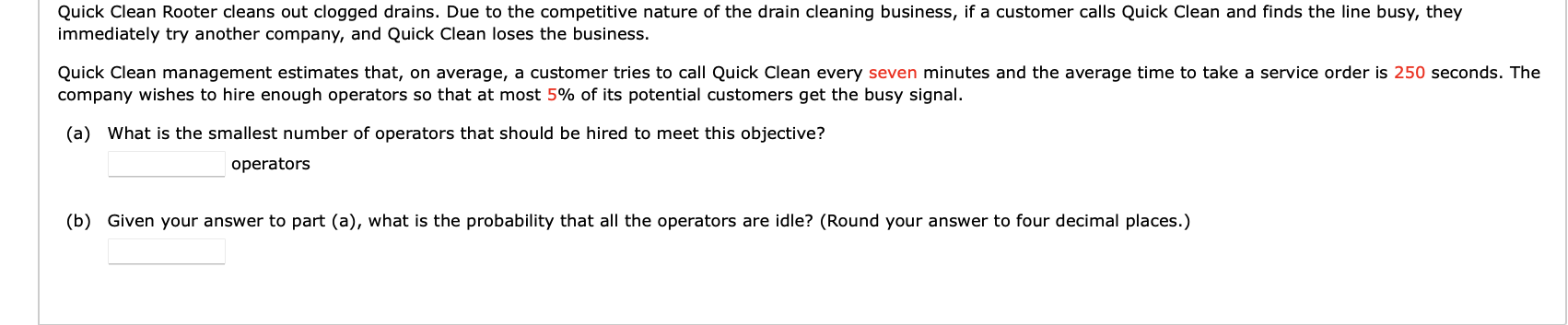 Quick Clean Rooter cleans out clogged drains. Due