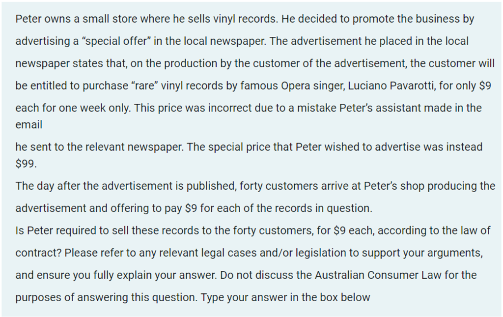 Peter owns a small store where he sells vinyl