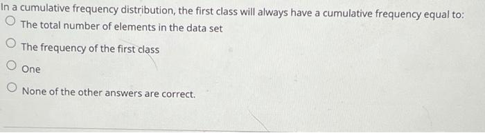 review help thank you In a cumulative frequency