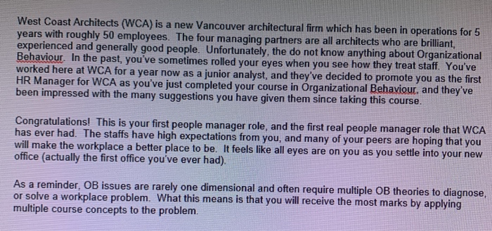 West Coast Architects (WCA) is a new Vancouver