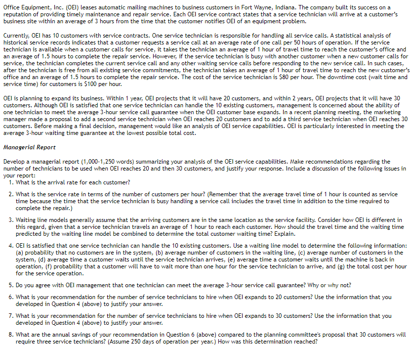 I will need to write the report, of course, but I