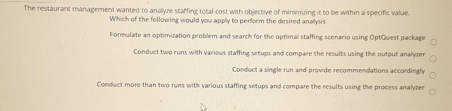 The restaurant management wanted to analyze